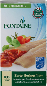 Fontaine Haring in tomatensaus msc 200g